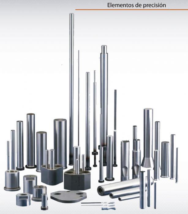 Elementos de precisión  Punzones de corte de precisión, Casquillos con pasador de presión. Precision Components  FIBRO
